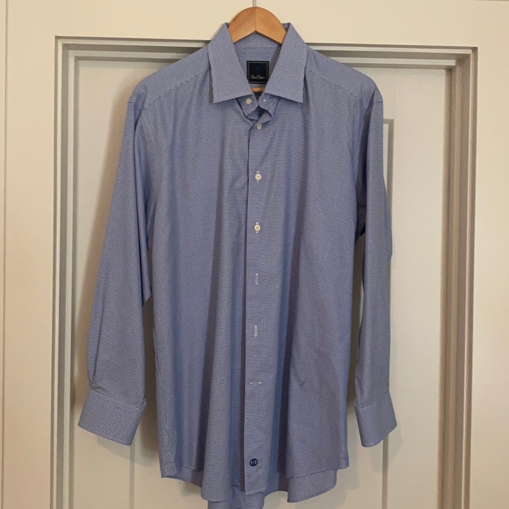 Men’s David Donahue blue dress shirt